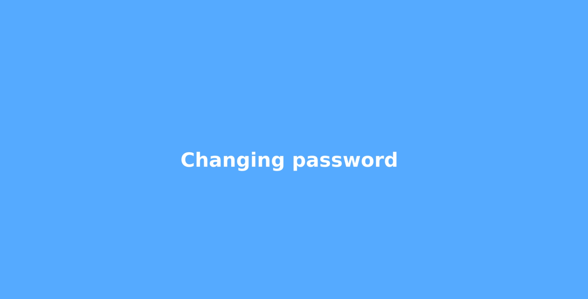 animation with steps to change password