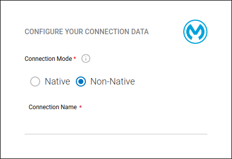 detail of the non-native connection creation screen step 2 Mulesoft