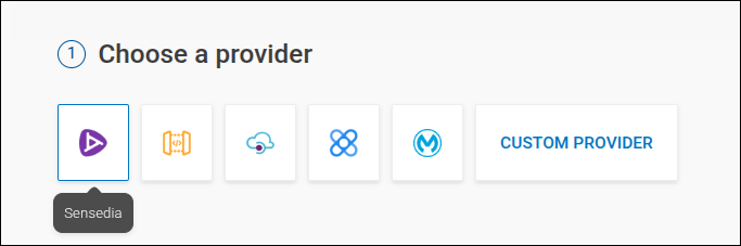 policies screen with step 1 gateway selection