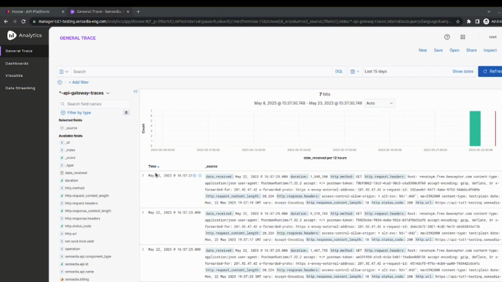 animation showing how to expand document details