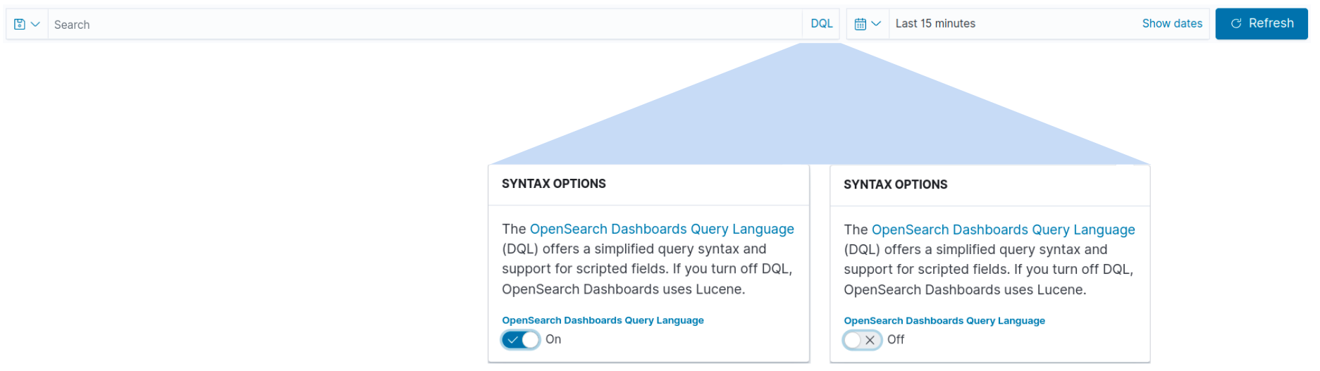 syntax options