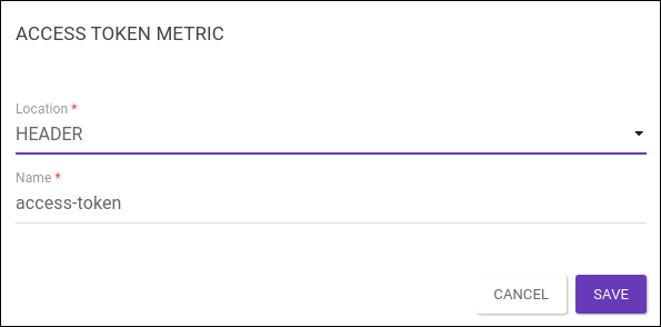 access token metric