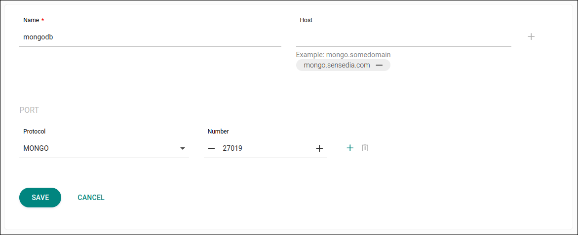 meshes external services config