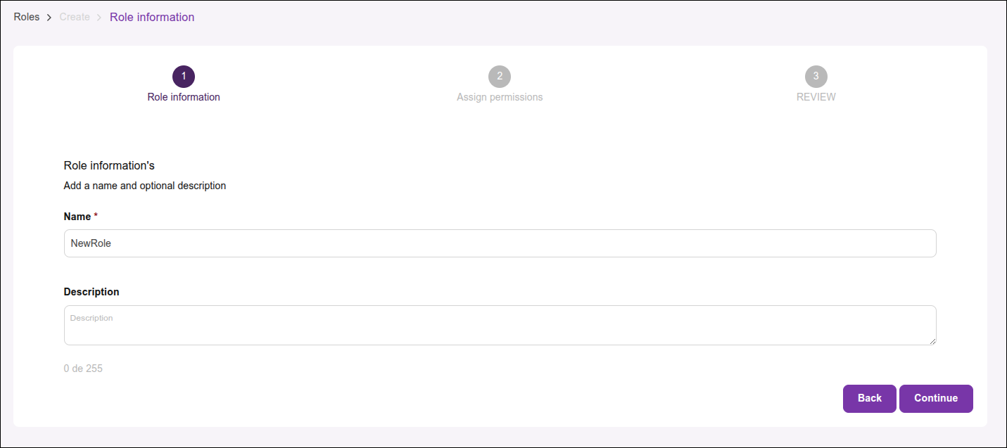 parte da tela overview com o nome do papel preenchido