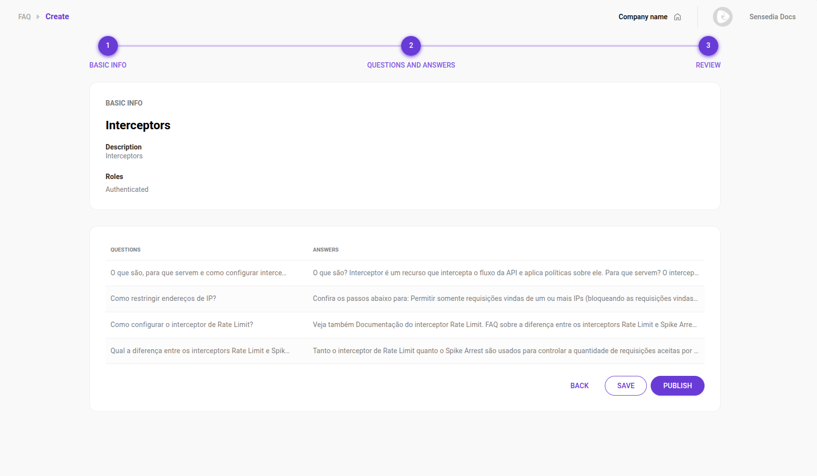 faq portal manager create 5