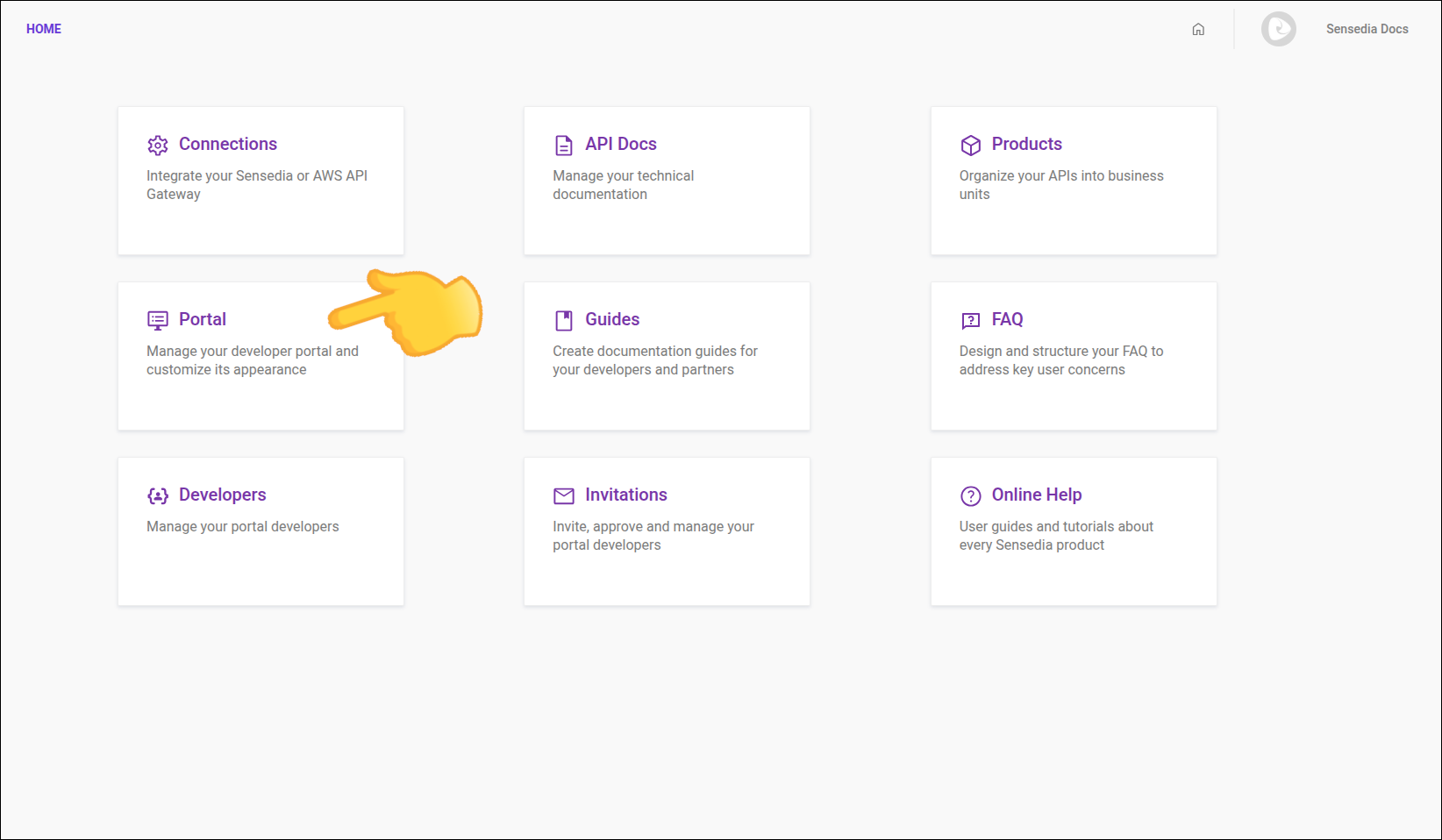 Portal no Portal Manager