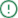 ícone verde com ponto de exclamação dentro de um círculo